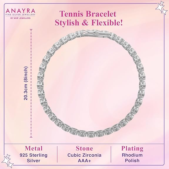 ANAYRA 925 Sterling Silver Bracelet for Women - Image 2
