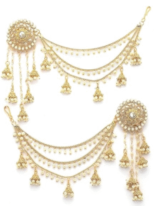 ukkhi Traditional Pearl Earing Chain